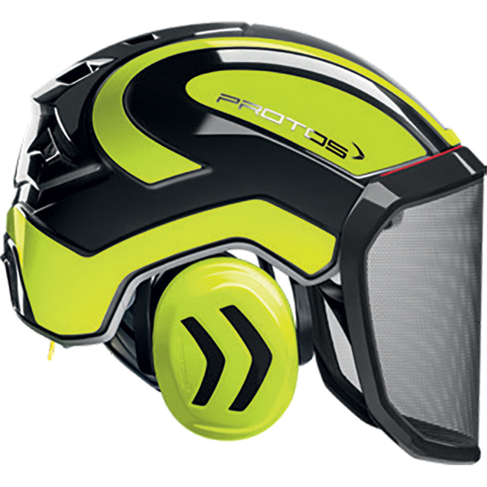 Protos Helmet - Black/Neon Yellow